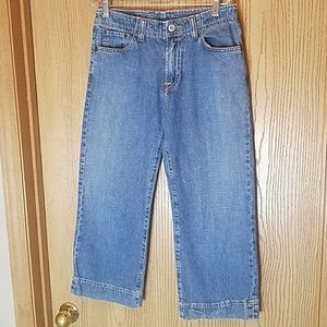 Lucky Brand Rancher Crop 55 Capri Blue Jeans